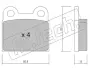 Комплект тормозных колодок, дисковый тормоз FRITECH 0021 (фото 1)