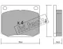 Комплект тормозных колодок, дисковый тормоз FRITECH 0200 (фото 1)
