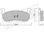 Комплект тормозных колодок, дисковый тормоз FRITECH 0360 (фото 1)