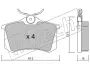 Комплект тормозных колодок, дисковый тормоз FRITECH 1022 (фото 1)