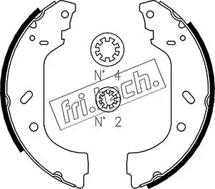 Комплект тормозных колодок FRITECH 1034098