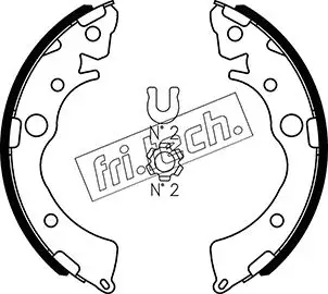 Комплект тормозных колодок FRITECH 1044018