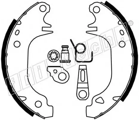 Комплект тормозных колодок FRITECH 1079180K (фото 1)