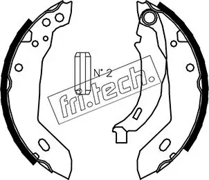 Комплект тормозных колодок FRITECH 1079185