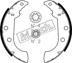 Комплект тормозных колодок FRITECH 1079186