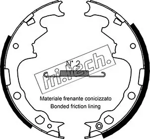 Комплект тормозных колодок FRITECH 1088221