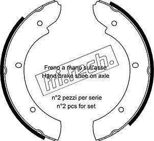 Комплект тормозных колодок FRITECH 1092309