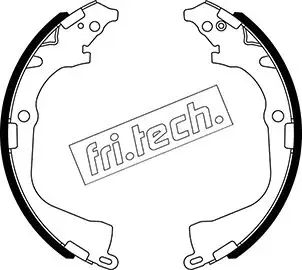 Комплект тормозных колодок FRITECH 1124290