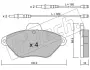 Комплект тормозных колодок, дисковый тормоз FRITECH 1600 (фото 1)