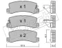 Комплект тормозных колодок, дисковый тормоз FRITECH 1640 (фото 1)