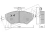 Комплект тормозных колодок, дисковый тормоз FRITECH 2240 (фото 1)
