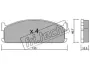 Комплект тормозных колодок, дисковый тормоз FRITECH 2740 (фото 1)