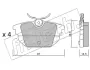 Комплект тормозных колодок, дисковый тормоз FRITECH 3080 (фото 1)