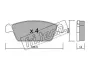 Комплект тормозных колодок, дисковый тормоз FRITECH 3760 (фото 1)