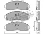 Комплект тормозных колодок, дисковый тормоз FRITECH 3820 (фото 1)