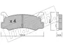 Комплект тормозных колодок, дисковый тормоз FRITECH 3980 (фото 1)