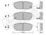 Комплект тормозных колодок, дисковый тормоз FRITECH 5320 (фото 1)