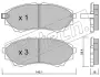 Комплект тормозных колодок, дисковый тормоз FRITECH 6260 (фото 1)