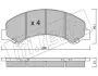 Комплект тормозных колодок, дисковый тормоз FRITECH 6370 (фото 1)