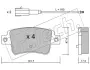 Комплект тормозных колодок, дисковый тормоз FRITECH 7211 (фото 1)