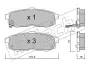 Комплект тормозных колодок, дисковый тормоз FRITECH 7510 (фото 1)