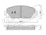 Комплект тормозных колодок, дисковый тормоз FRITECH 7611 (фото 1)