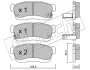 Комплект тормозных колодок, дисковый тормоз FRITECH 9320 (фото 1)