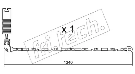 Сигнализатор, износ тормозных колодок FRITECH SU113