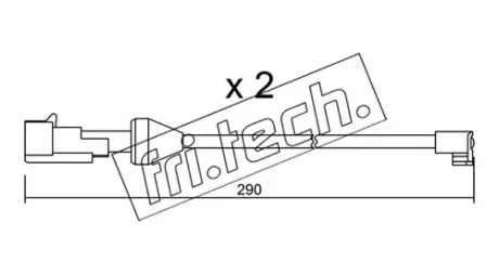 Сигнализатор, износ тормозных колодок FRITECH SU204K