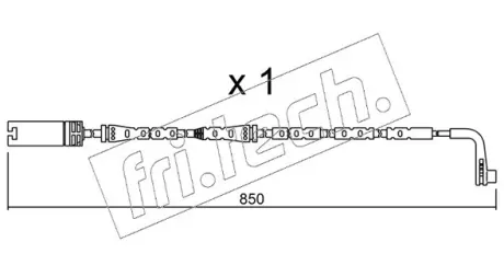 Сигнализатор, износ тормозных колодок FRITECH SU259