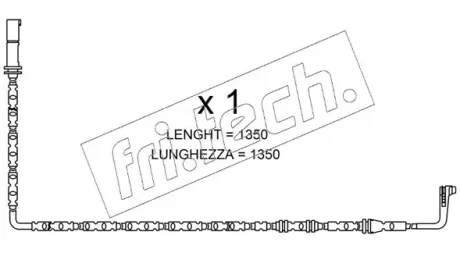 Сигнализатор, износ тормозных колодок FRITECH SU286