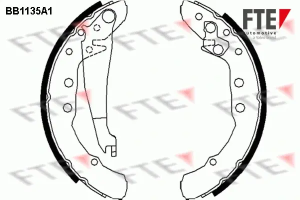 Комплект тормозных колодок FTE BB1135A1 (фото 1)