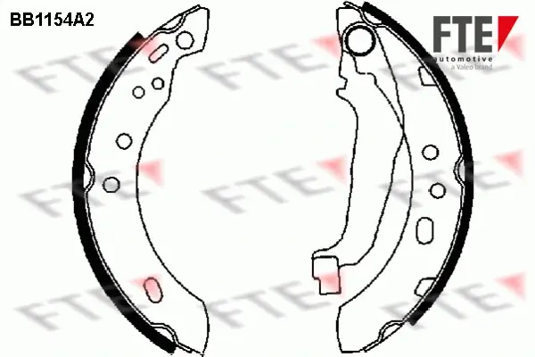 Комплект тормозных колодок FTE BB1154A2 (фото 1)