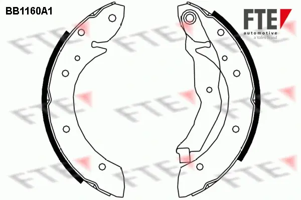 Комплект тормозных колодок FTE BB1160A1 (фото 1)