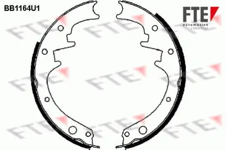 Комплект тормозных колодок FTE BB1164U1