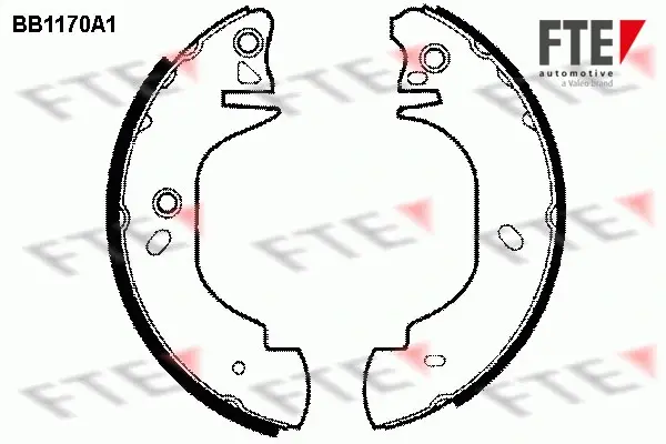 Комплект тормозных колодок FTE BB1170A1 (фото 1)