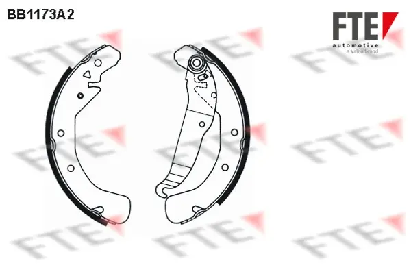Комплект тормозных колодок FTE BB1173A2 (фото 1)