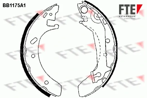 Комплект тормозных колодок FTE BB1175A1 (фото 1)