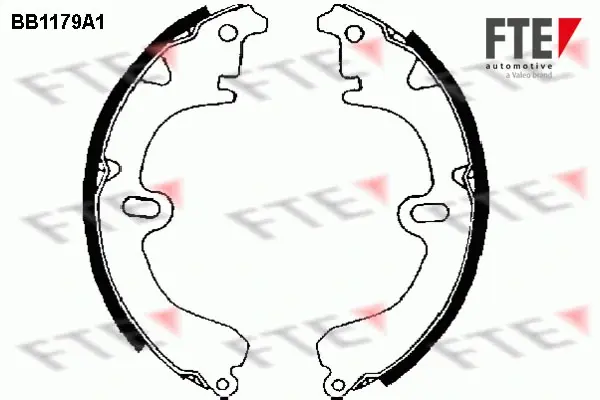 Комплект тормозных колодок FTE BB1179A1 (фото 1)