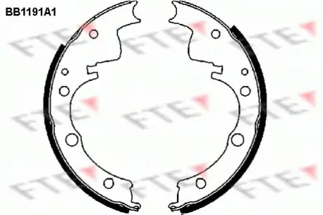 Комплект тормозных колодок FTE BB1191A1