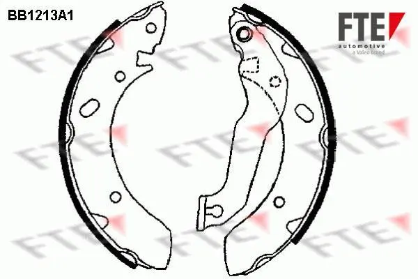 Комплект тормозных колодок FTE BB1213A1 (фото 1)