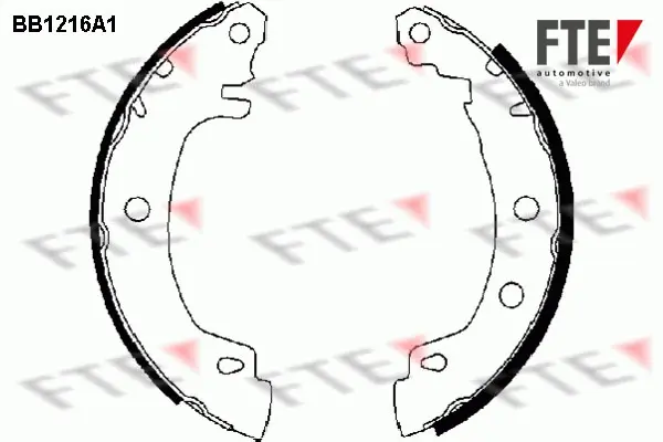 Комплект тормозных колодок FTE BB1216A1 (фото 1)