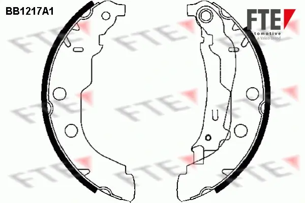 Комплект тормозных колодок FTE BB1217A1 (фото 1)