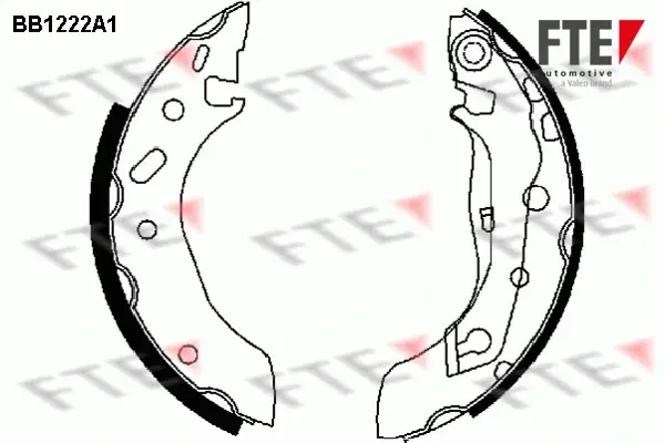 Комплект тормозных колодок FTE BB1222A1 (фото 1)