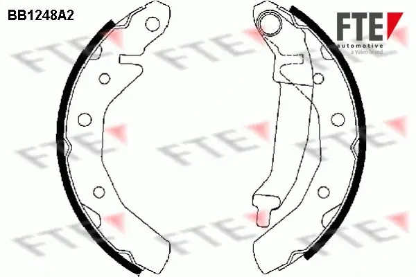 Комплект тормозных колодок FTE BB1248A2 (фото 1)