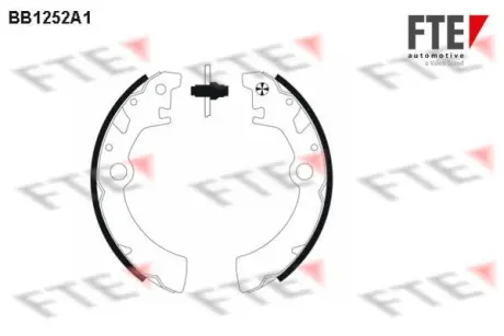 Комплект тормозных колодок FTE BB1252A1