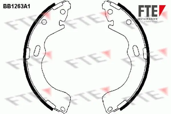 Комплект тормозных колодок FTE BB1263A1 (фото 1)