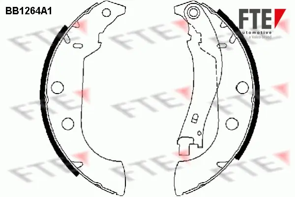 Комплект тормозных колодок FTE BB1264A1 (фото 1)