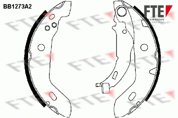 Комплект тормозных колодок FTE BB1273A2 (фото 1)