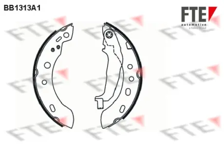 Комплект тормозных колодок FTE BB1313A1